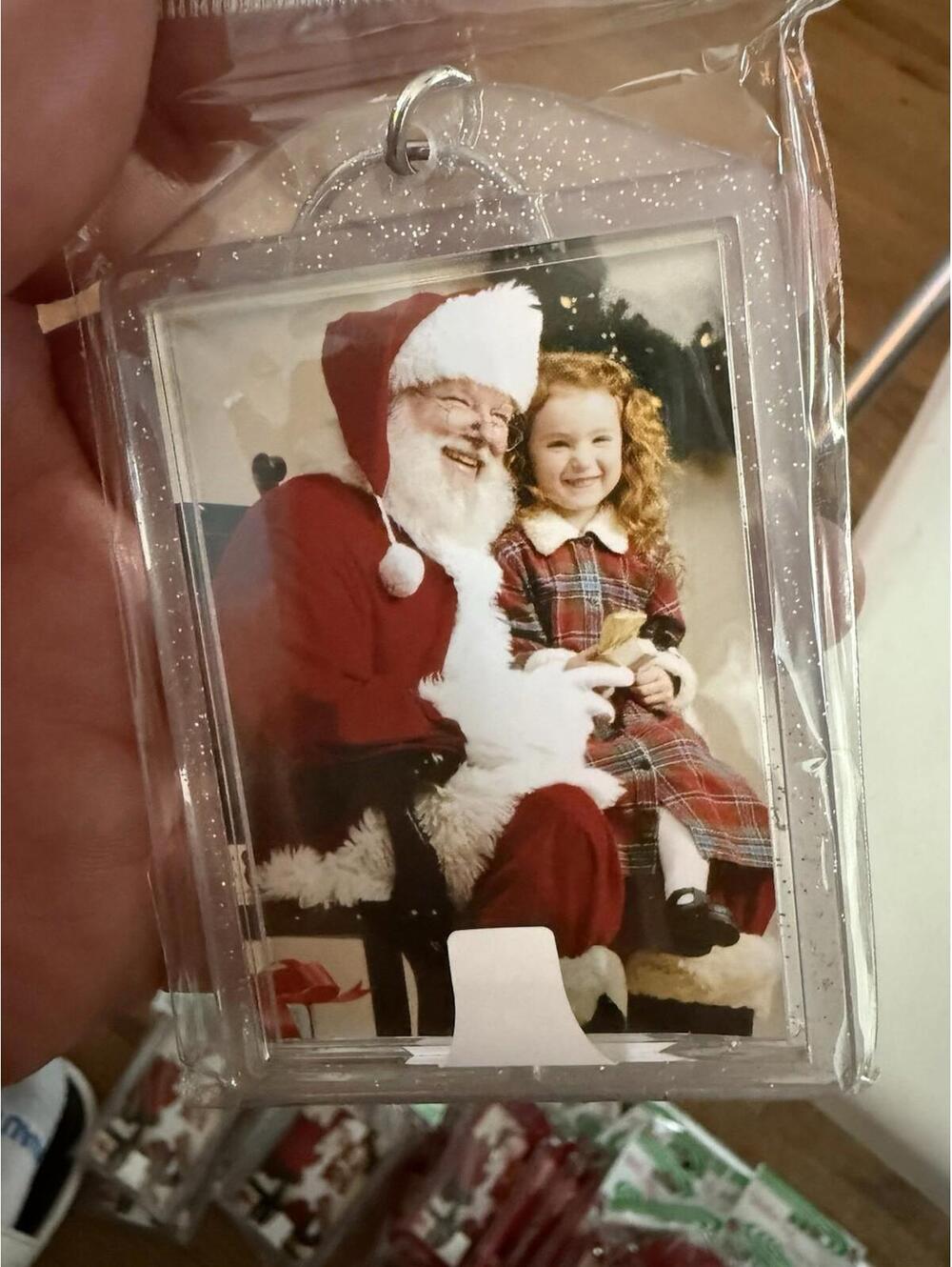 Wallet Size Snap In Keytag Christmas